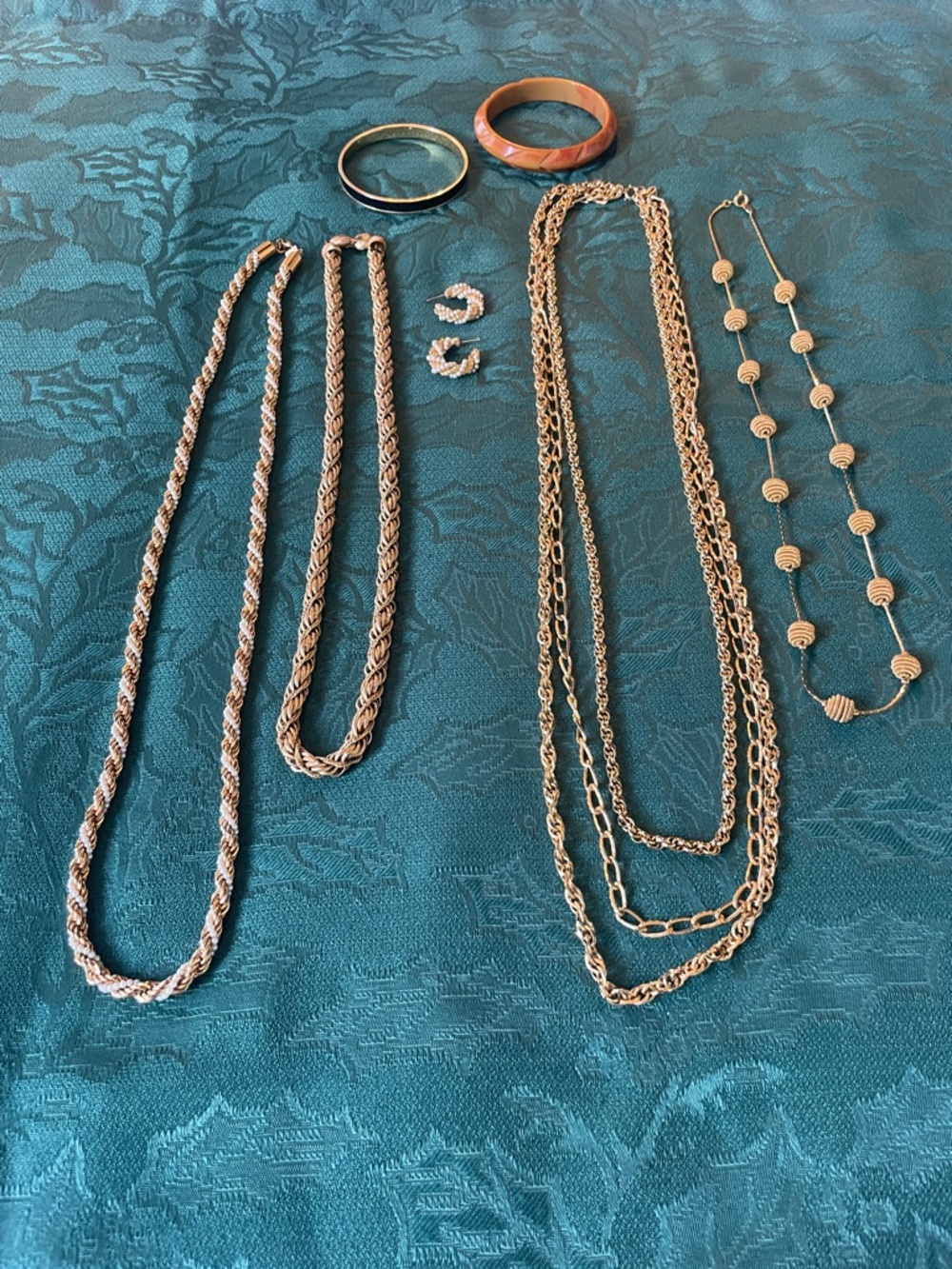 Gold-Tone Layered Rope & Chain Necklace Set - Elegant Women’s Jewelry